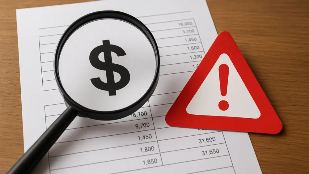 Como descobrir custos extras não incluídos orçamento oficial