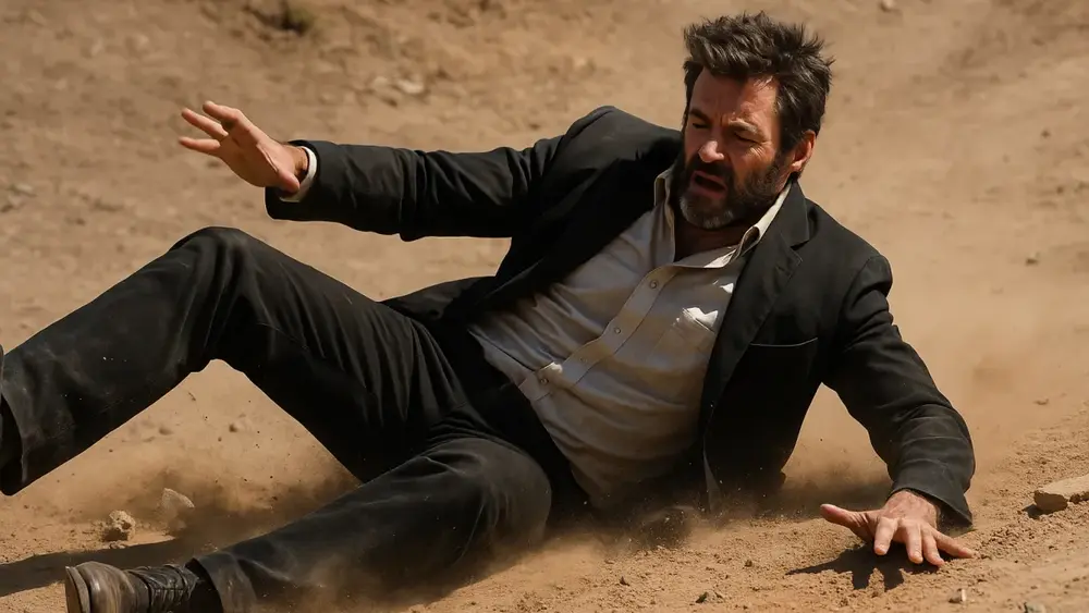 Hugh Jackman sofreu queda em Logan?