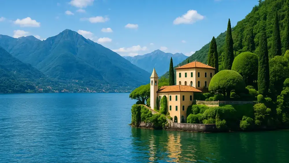 Lago italiano cenografia de Casino Royale?