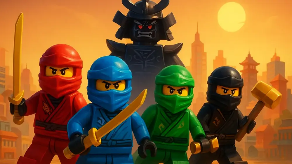 Lego Ninjago: Os Ninjas Protegem a Cidade do Vilão Garmadon!