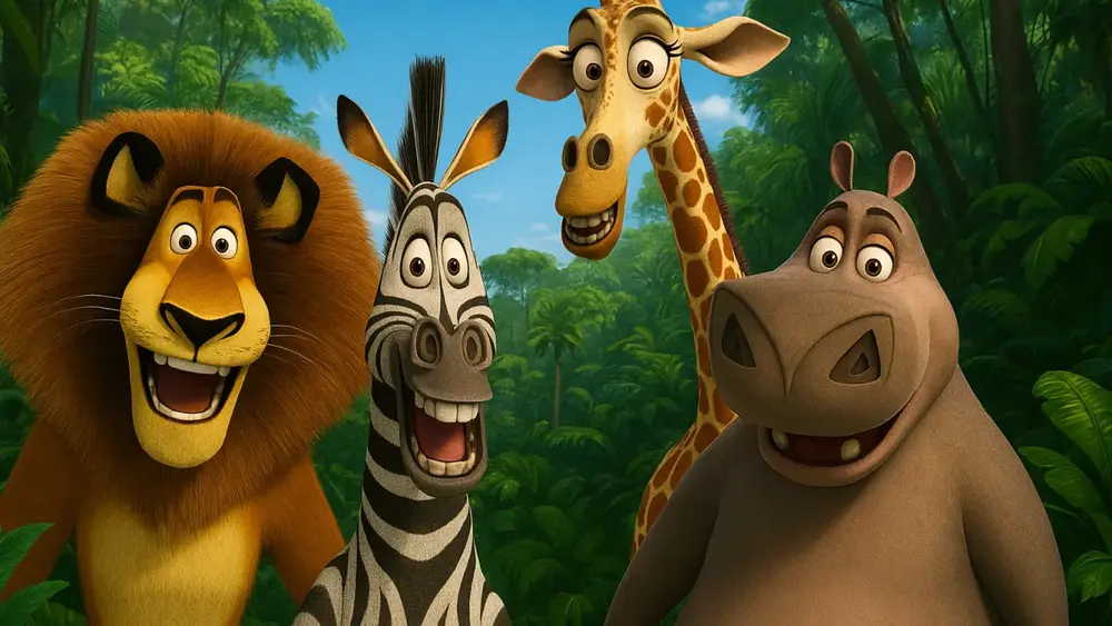 Madagascar: Animais do Zoológico na Selva da DreamWorks