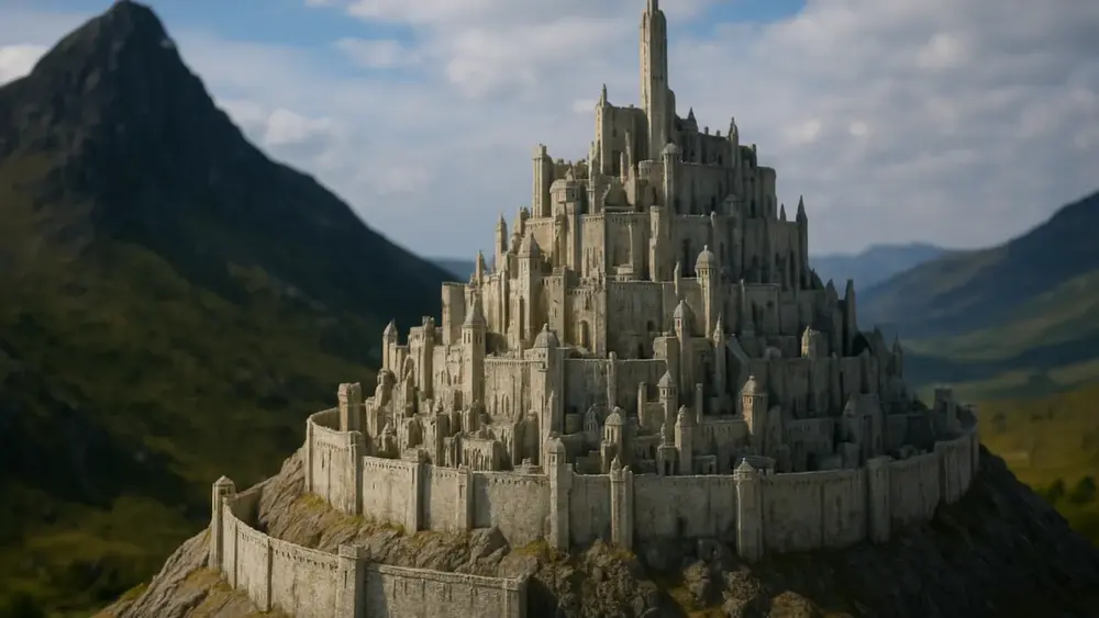Maquetes gigantes usadas em Senhor dos Anéis