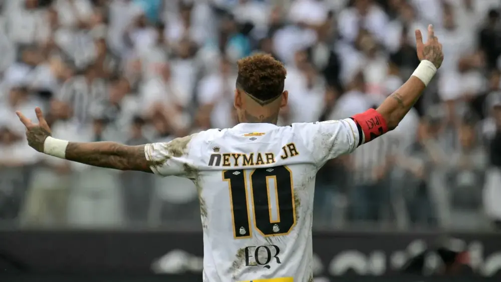 Neymar marca dois gols, mas Santos só empata com a Chapecoense