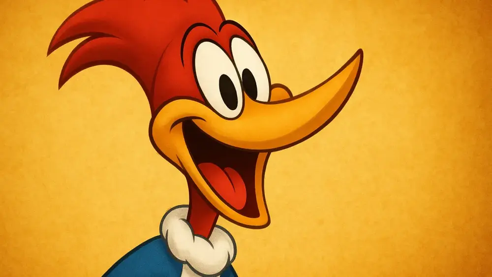Pica-Pau Walter Lantz pássaro maluco risada icônica desenho