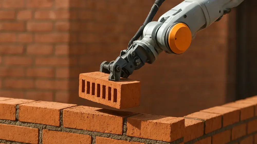 Robôs SAM para assentamento automatizado de tijolos