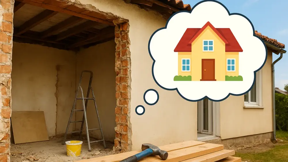 Sonhar com casa em reforma: mudanças internas e renovação