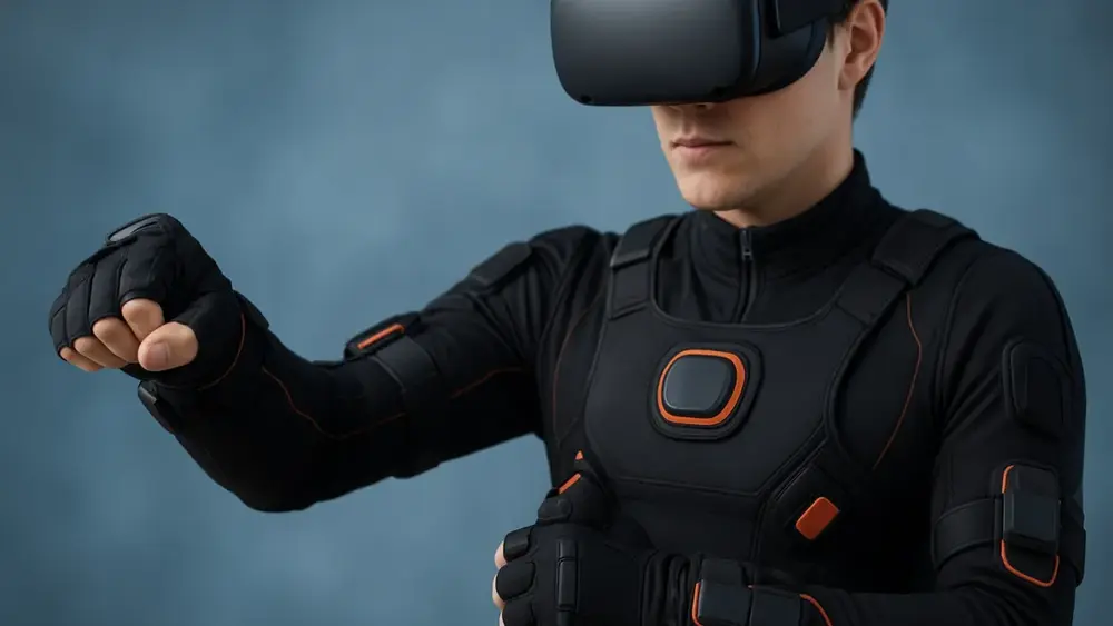 Ternos hápticos corporais para jogos VR com feedback tátil