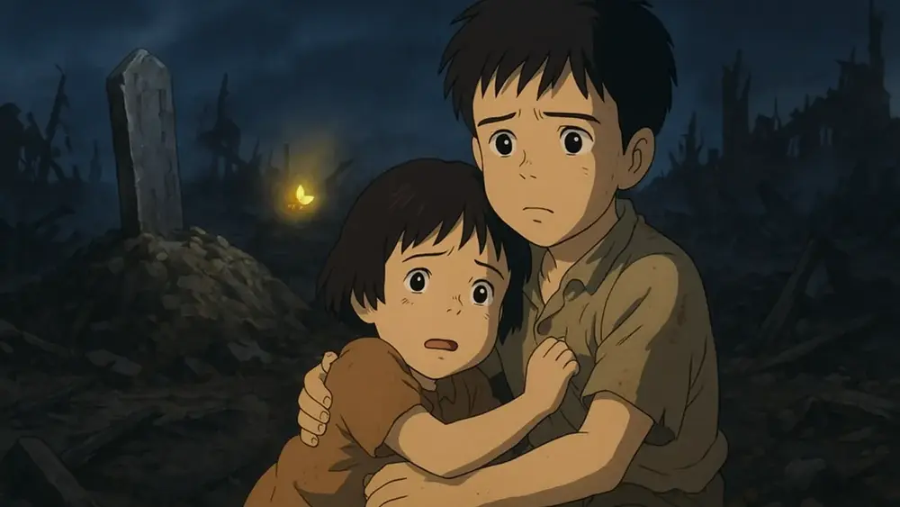 Túmulo Vagalumes Isao Takahata Ghibli irmãos guerra tragédia