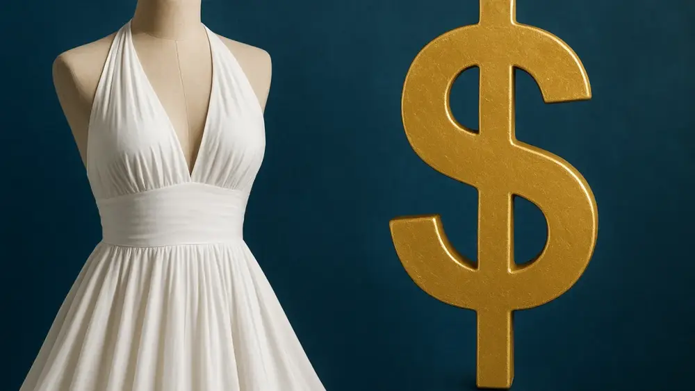 Vestido branco de Marilyn custou quanto?